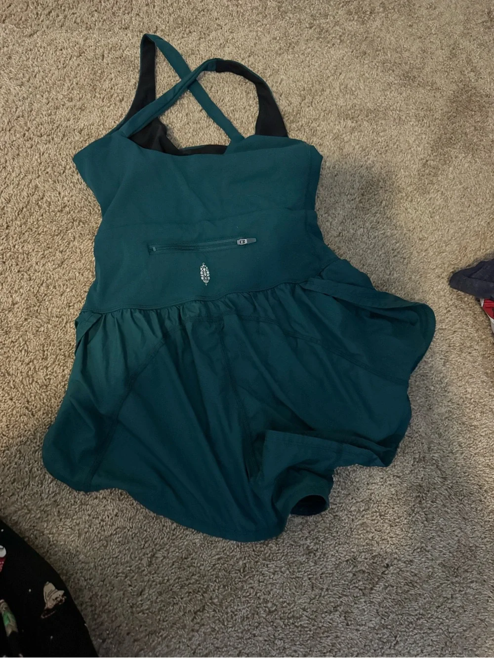 Free People Teal righteous onesie